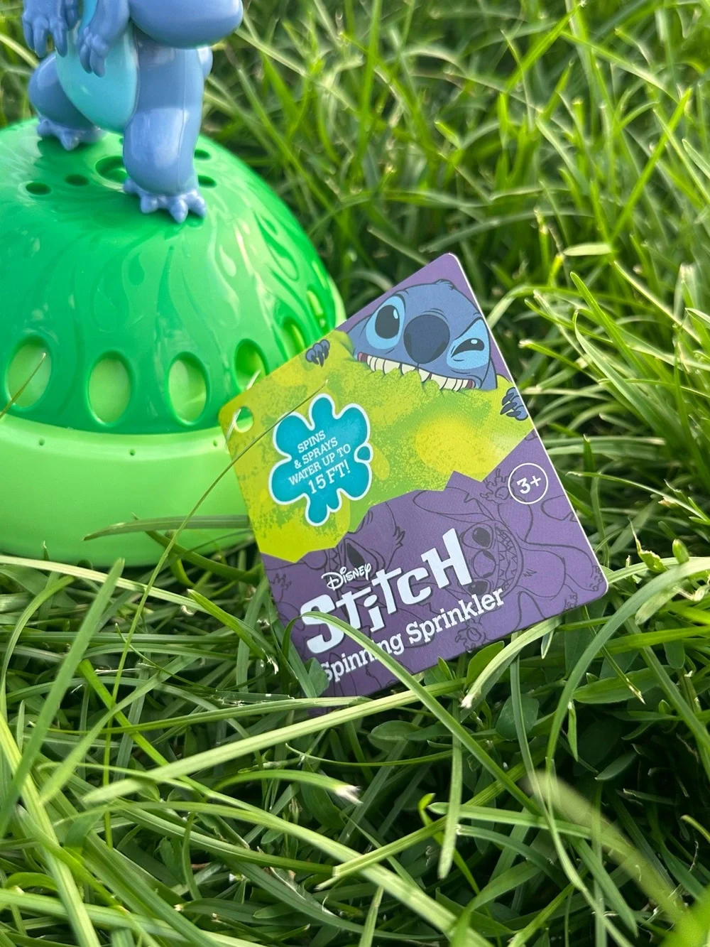 NWT Spinning Sprinkler Stitch Outdoor Water Play Hose Attachment ☀️💦 Disney